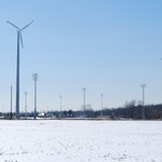 Two Wind Turbines in Holland, MI